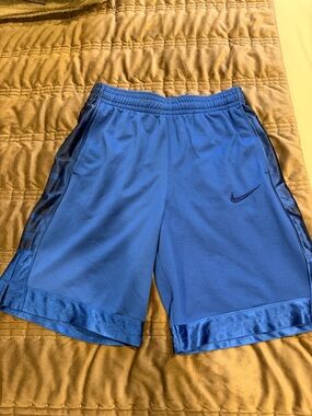 2 pair’s boys shorts. Nike Royal Blue Mesh Shorts and Grey Zella Sweat Shorts.